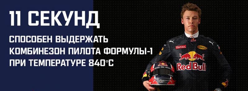 комбинезон пилота Формулы-1